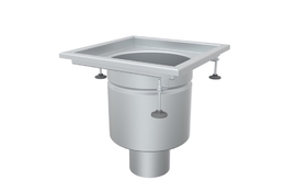 Круглый трап 300Х300 с вертикальным выпуском 110мм