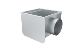 Прямоугольный трап 380Х380 с горизонтальным выпуском 200 мм