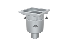 Круглый трап 200Х200 с вертикальным выпуском 75мм