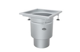 Круглый трап 280Х280 с вертикальным выпуском 160мм