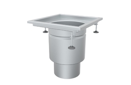 Круглый трап 300Х300 с вертикальным выпуском 160мм