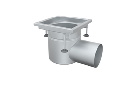 Круглый трап 200Х200 с горизонтальным выпуском 110мм