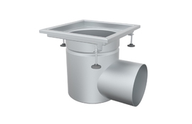 Круглый трап 280Х280 с горизонтальным выпуском 160мм